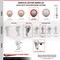 Service Caster 4 Inch SS Red Polyurethane 3/8 Inch Threaded Stem Caster Set Total Lock Brake SCC-SSTSTTL20S414-PPUB-RED-381615-4 - alternate 3